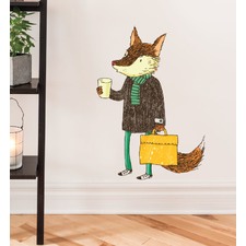 Coffee Fox Wall Decal