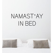 Namastay In Bed Wall Decal