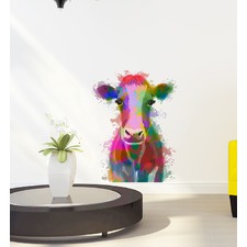 Rainbow Cow Wall Sticker