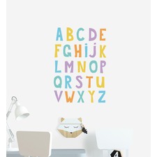 Multi-Coloured Alphabet Wall Sticker