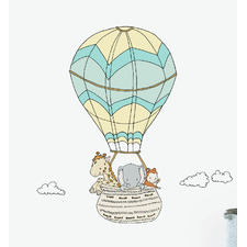 Safari Hot Air Balloon Wall Sticker