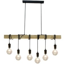 Charenton Timber Look 6 Light Pendant