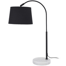 Black Vertou Marble & Metal Table Lamp