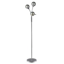 Farhan 3 Lamp Metal & Glass Floor Lamp