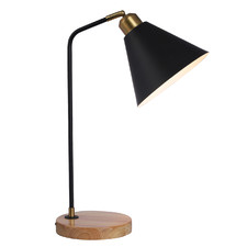 Gordon Metal & Rubberwood Table Lamp