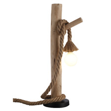 60cm Mackie Eucalyptus Wood Table Lamp
