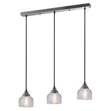 Wallace Metal & Glass 3 Light Pendant