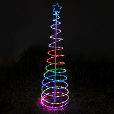 1.8m RGB Clause LED Spiral Tree Light