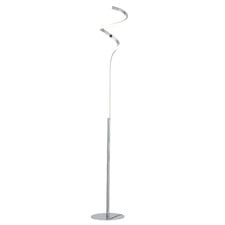 Joane Black & Chrome Iron Floor Lamp