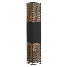 Chloe Raffia & Linen Floor Lamp