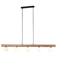Carver Timber 5 Lamp Pendant