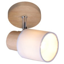 Vargas Rubberwood Single Spotlight