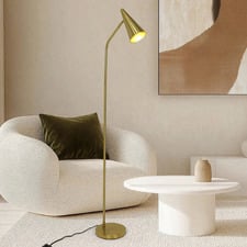Imogen Metal Brushed Brass Floor Lamp