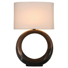 Anisha Ceramic Circle Table Lamp