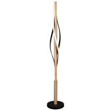 Blake Iron & Rubberwood LED Abstract Floor Lamp