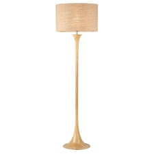 Crosby Rubberwood Floor Lamp