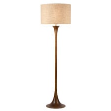 Crosby Rubberwood Floor Lamp