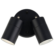 Lyra 2 Light Outdoor Wall Spotlight