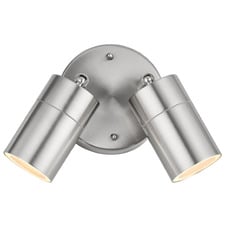 Lyra 2 Light Outdoor Wall Spotlight