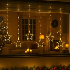 Haseeb LED Curtain Lights with Stars