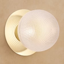 Lassie Diamond Cut Glass Warm White LED Outdoor Wall Light