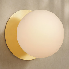Lassie Opal Frosted Glass Warm White LED Outdoor Wall Light