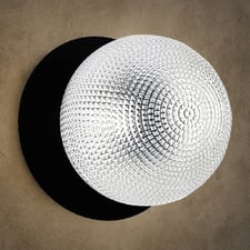 Lassie Diamond Cut Glass Cool White LED Outdoor Wall Light