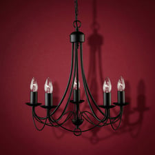 Montmartre Antique Brass 5 Light Chandelier