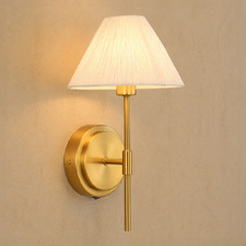 Viejo Brass Wall Light with USB