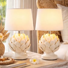 Benton Ceramic Artichoke Table Lamps (Set of 2)