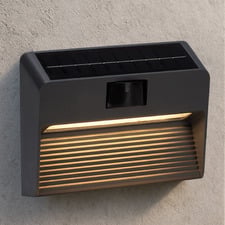 McKnight Solar LED Outdoor Wall Light with Sensor