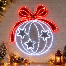 Ren Bauble LED Christmas Light Display