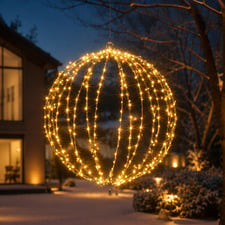 Noam Metal Ball LED Christmas Light Display