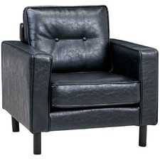 Elegante Faux Leather Armchair
