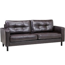 Elegante Faux Leather 3 Seater Sofa