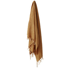 Fringed Vintage Style Linen Throw
