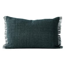 Fringed Vintage Wash Rectangular Linen Cushion