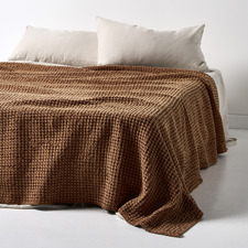 Waffle Cotton Bed Cover