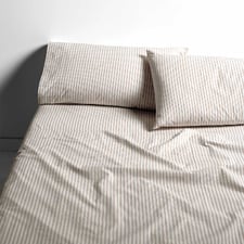 Ticking Stripe Queen Sheet Set