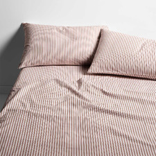 Ticking Stripe Queen Sheet Set