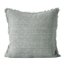 Fringed Vintage Linen Cushion