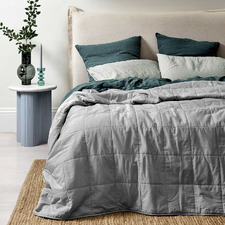 Pebble Halo Organic Cotton King Coverlet