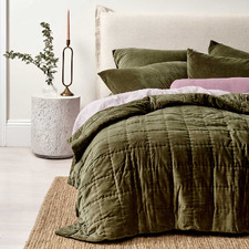 Caper Luxury Velvet King Coverlet