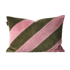 Striped Luxury Rectangular Velvet Cushion