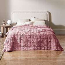 Orchid Luxury Velvet Coverlet