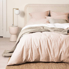 Chambray Fringe Linen & Cotton Quilt Cover