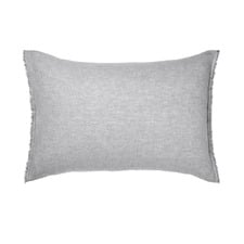 Chambray Fringe Linen & Cotton Standard Pillowcase