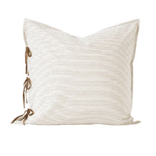 Chambray Mini Stripe Linen & Cotton European Pillowcase