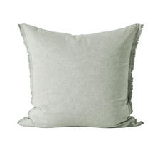 Chambray Fringe Linen & Cotton European Pillowcase