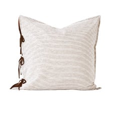Chambray Mini Stripe Linen & Cotton European Pillowcase